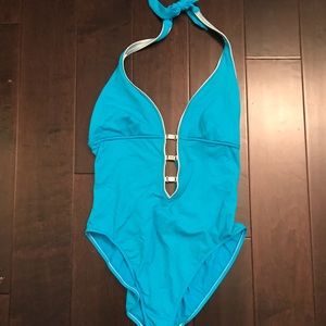 🎉SALE🎉Turquoise SO LO Rhinestone Swimsuit
